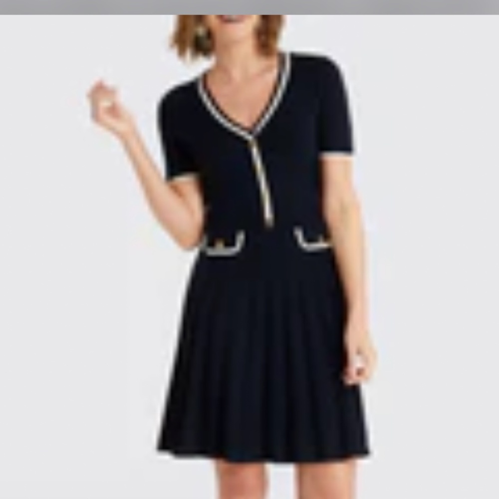 Draper James Navy Sweater Dress